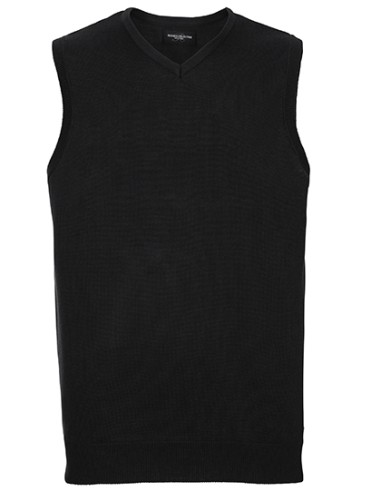 RUS-0R716M0-Men's V-Neck Sleeveless Knitted Pullover